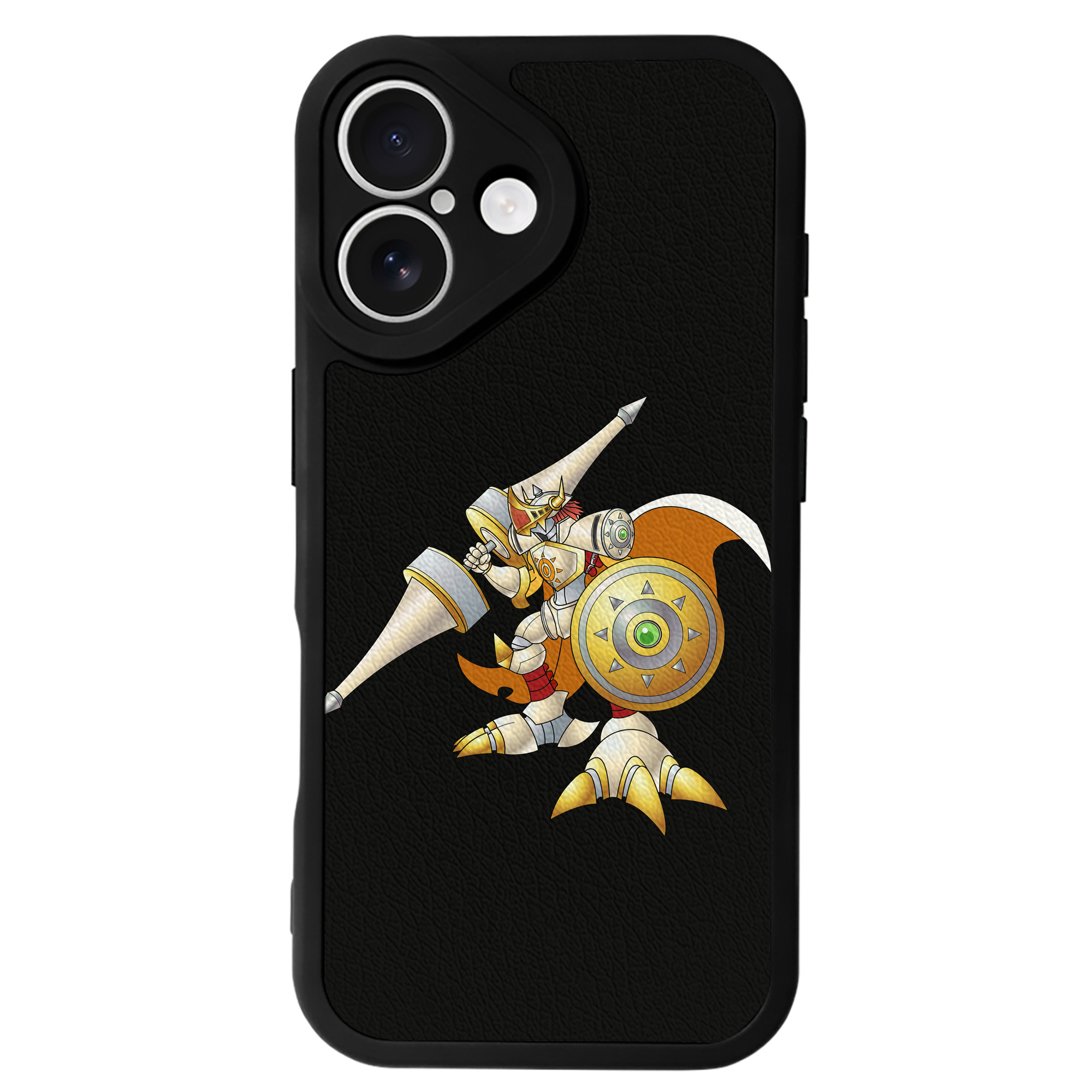 （画像用） Digimon デジタルモンスター/デジモン 【iPhone 16シリーズ対応】シリコンスマホケース（レザー調） 材質：シリコン